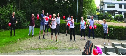Gymnastik im Park